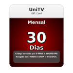 Recargas Recarga UNITV 30 dias código PIN mensal para 1 mês de streaming