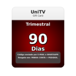Recargas Recarga UNITV 90 dias código PIN trimestral para 3 meses de streaming