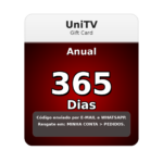 Recargas Recarga UNITV 365 dias código PIN anual para 1 ano de streaming